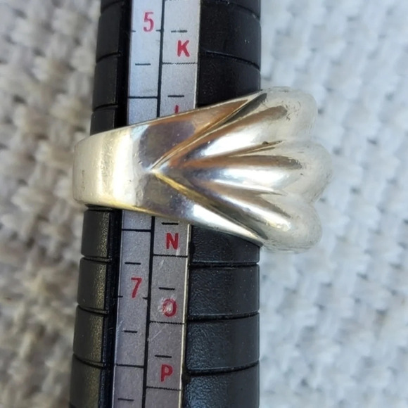 Vintage sterling silver Modernist ring 6 - Picture 3 of 7